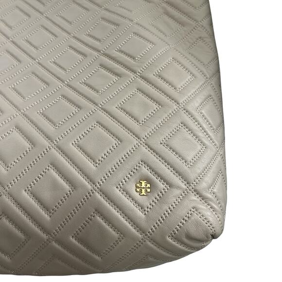 Tory Burch Fleming Quilted Large Soft Leather Tote Bag in Pale Pink Chain Straps - Picture 7 of 16